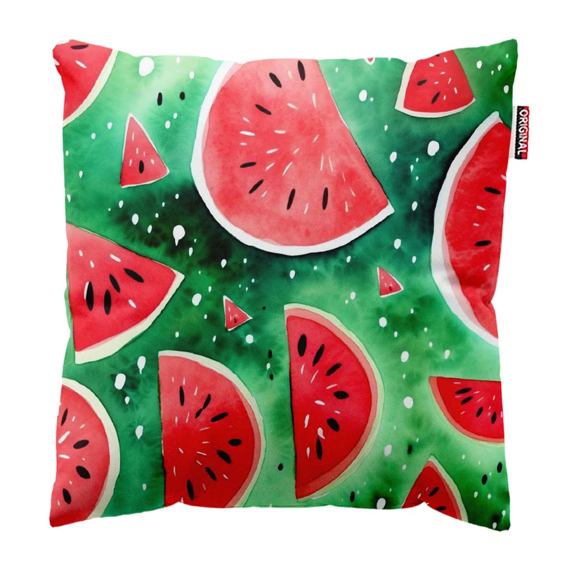   کوسن پاد آفرین طرح هندونه سایز 30*30 سانتی متر کد 1167