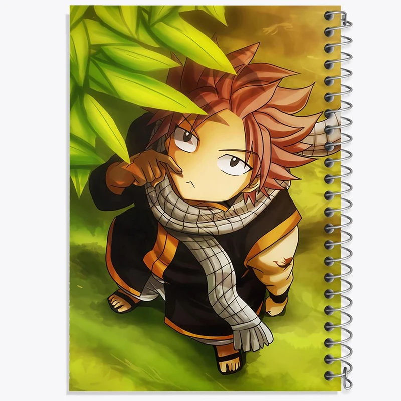 دفتر مشق 100 برگ خندالو طرح ناتسو انیمه فری تیل Fairy Tail کد 16474