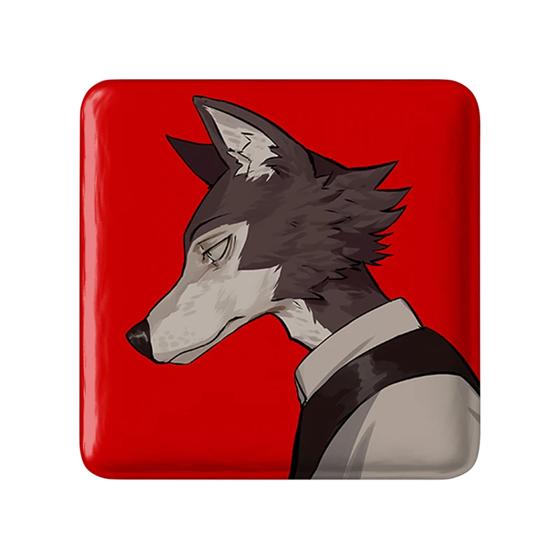 مگنت خندالو طرح لگوشی انیمه بیستارز مدل مربعی کد 33456