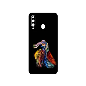 MAHOOT Rainbow Hair Digital Art Cover Sticker for Samsung Galaxy A60