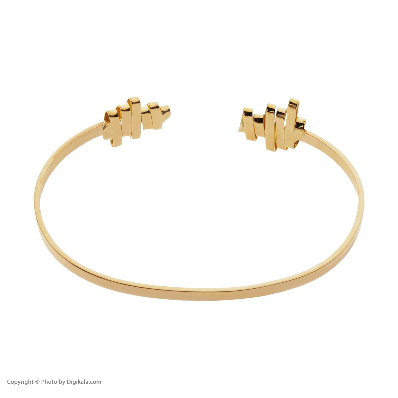 دستبند طلا 18 عیار زنانه سنجاق مدل X090857 -  - 4