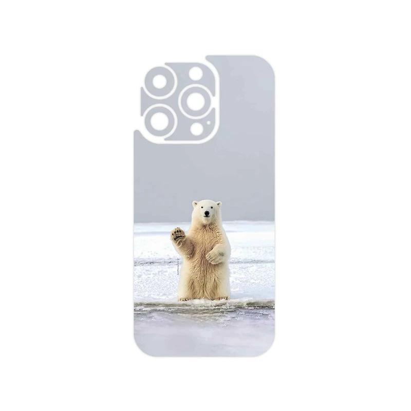 برچسب پوششی ماهوت مدل Polar_bear مناسب برای گوشی موبایل اپل iPhone 16 Pro