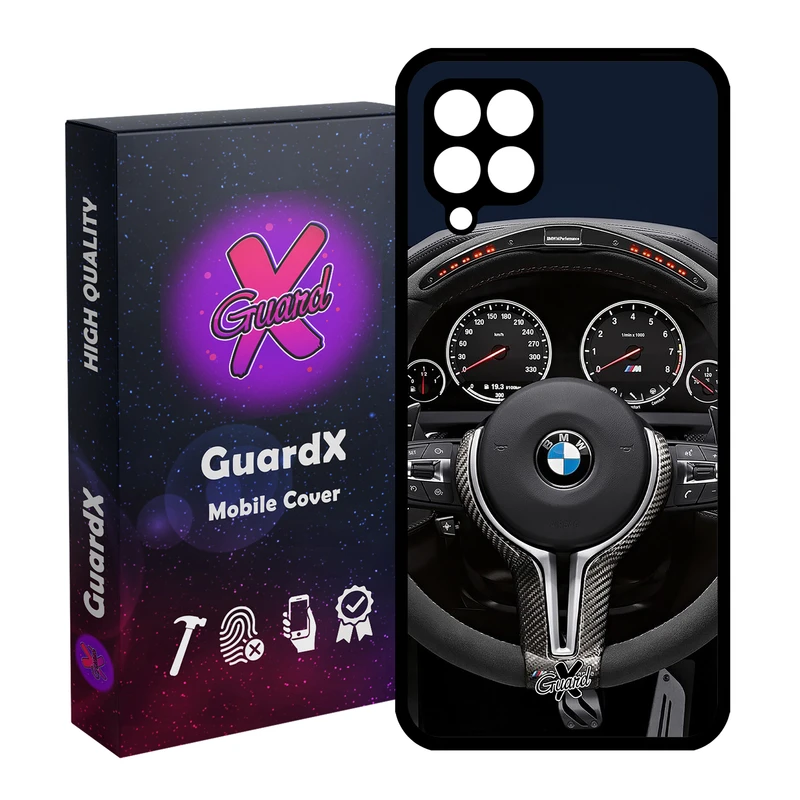 کاور گارد ایکس طرح BMW مدل Glass10345 مناسب برای گوشی موبایل سامسونگ Galaxy A12