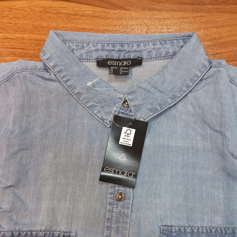 شومیز آستین بلند زنانه اسمارا مدل جین کد 13165124