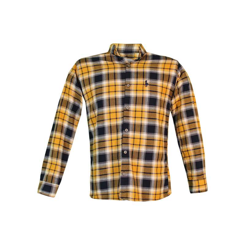 پیراهن آستین بلند مردانه مدل چهارخانه کد 09-13