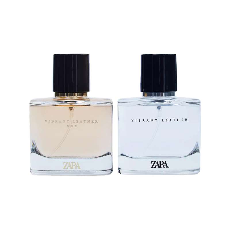 ادو پرفیوم مردانه زارا مدل vibrant leather and vibrant leather oud حجم 60 میلی لیتر  بسته 2 عددی