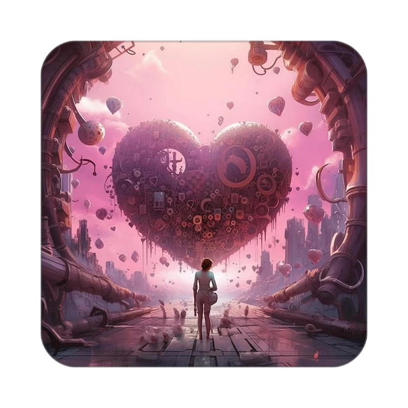 زیر لیوانی کاکتی مدل عاشقانه کد mp10208