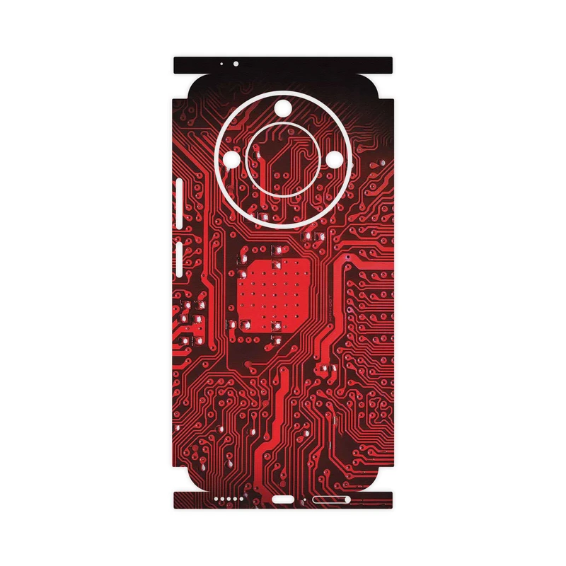 برچسب پوششی ماهوت مدل Red_Printed_Circuit_Board-FullSkin مناسب برای گوشی موبایل آنر X9c Smart