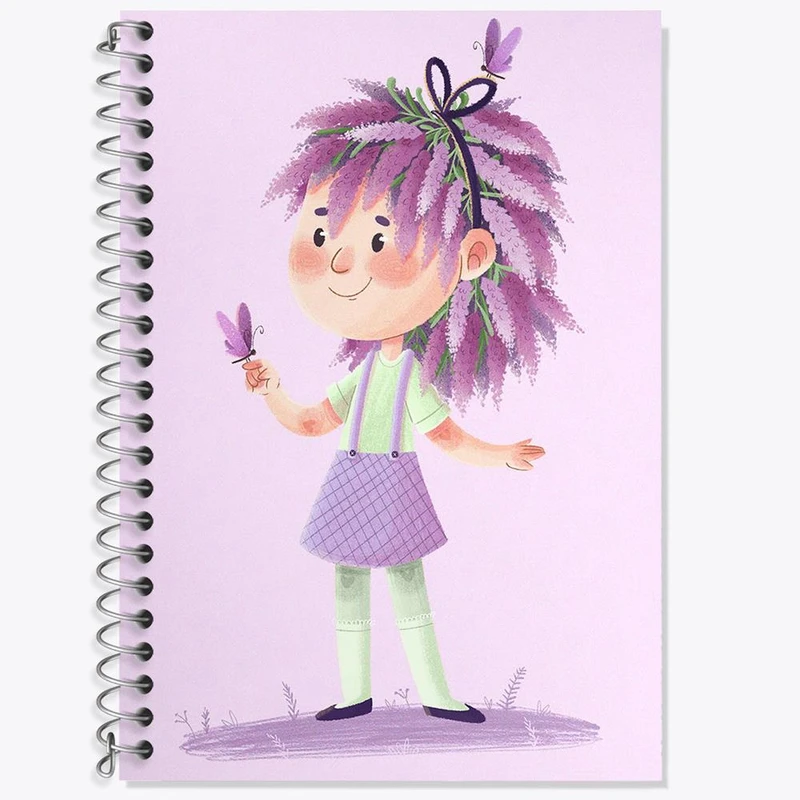 دفتر لغت 50 برگ خندالو مدل دخترانه فانتزی کد 25728