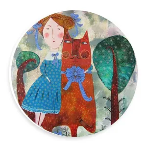  دیوارکوب طرح بانو و گربه مدل wtb772