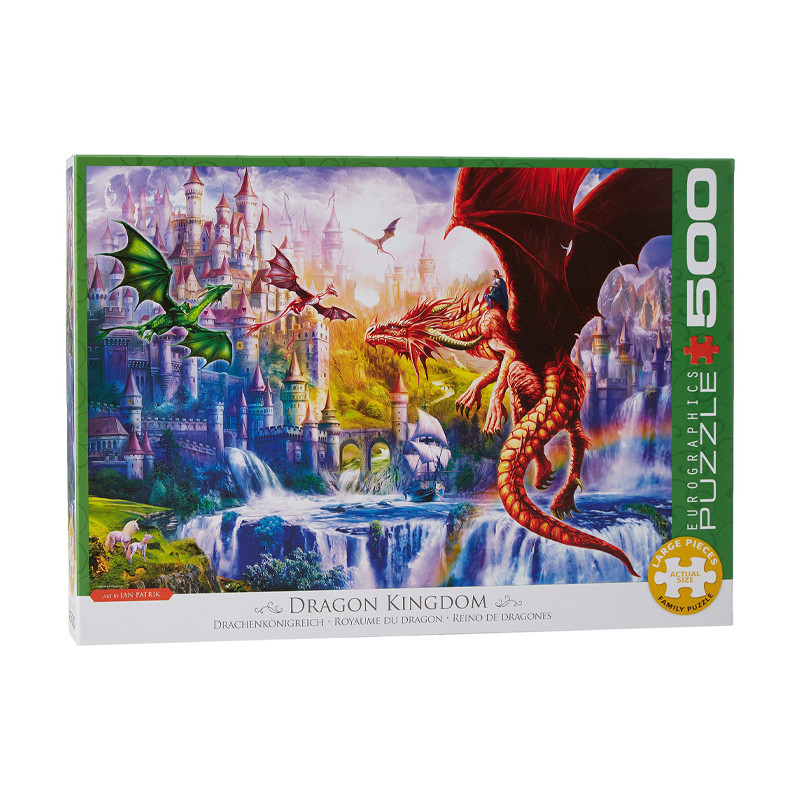 پازل 500 تکه یوروگرافیکس پازلز مدل Dragon Kingdom كد 5362-6500