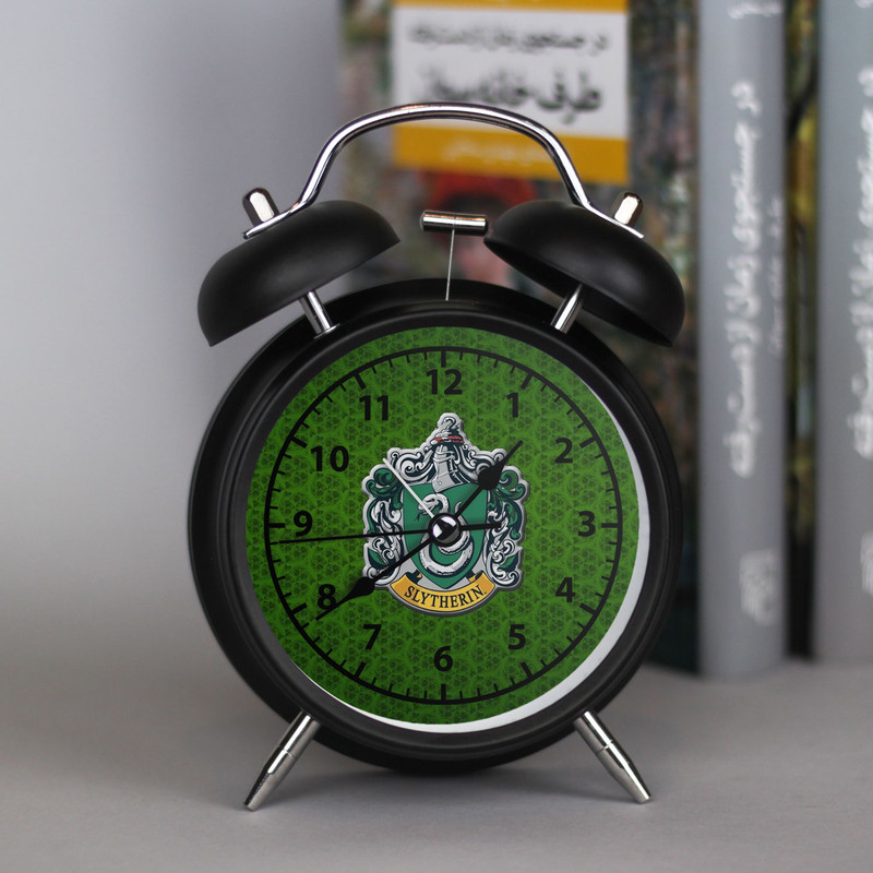 ساعت رومیزی طرح هری پاتر اسلیترین harry potter slytherin کد 8565