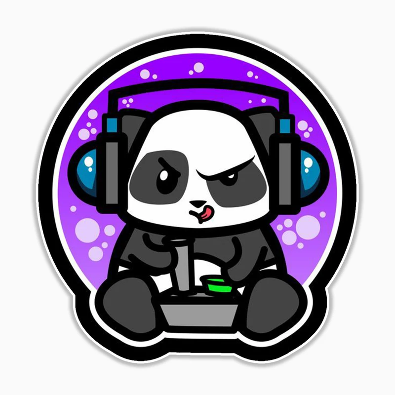 استیکر لپ تاپ و موبایل بووم طرح پاندا مدل Gamer کد MR07