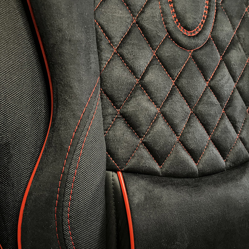 ست کامل روکش صندلی خودرو سپاهان روکش مدل Aoudi-6000 مناسب برای کوییک و تیبا 2