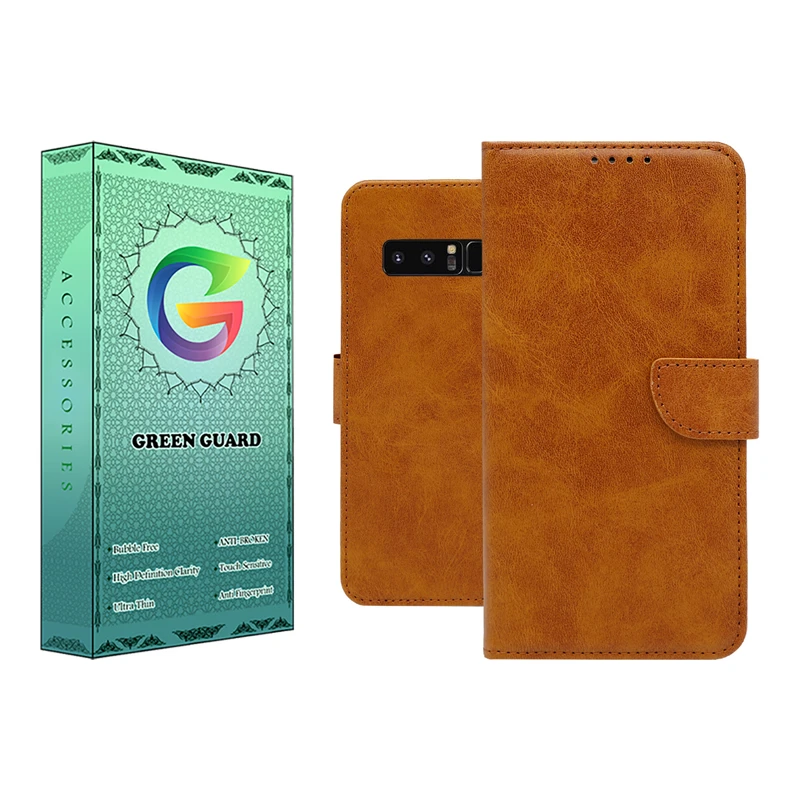 کیف کلاسوری گرین گارد مدل چرمی مگنتی کد Hb-G10 مناسب برای گوشی موبایل سامسونگ Galaxy Note 8