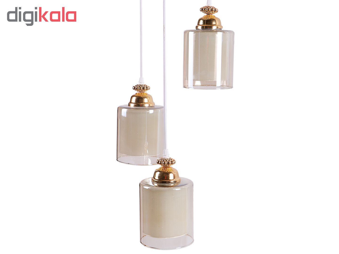 لوستر و چراغ آویز سهیل مدل گلد4