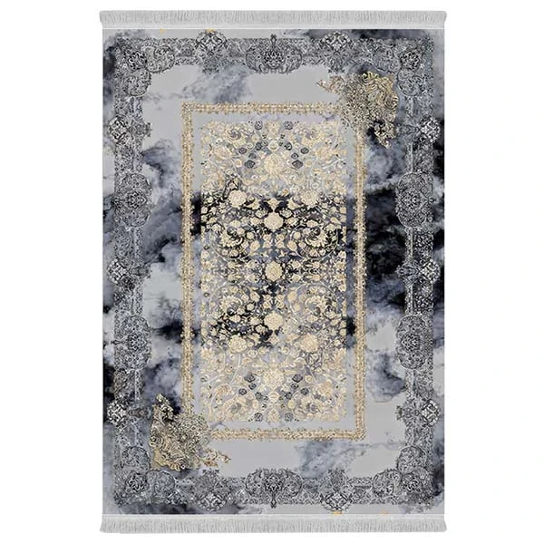 فرش پارچه‌ای دفه مدل فرشینه هازان مخمل طرح فانتزی کد 3179