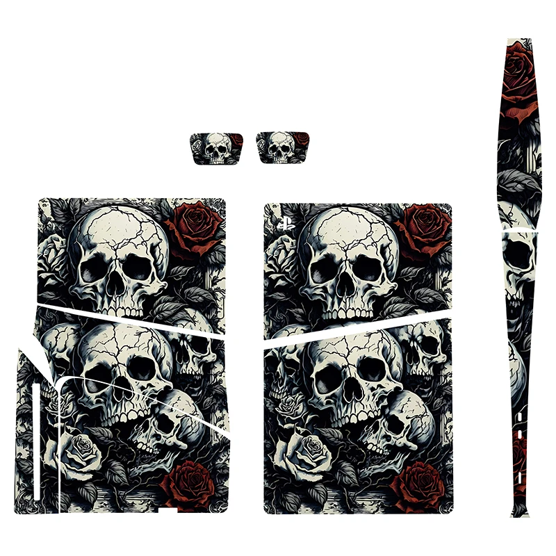 برچسب کنسول بازی پلی استیشن5 اسلیم دیسک خور توییجین وموییجین مدل eskelet 06 مجموعه7 عددی