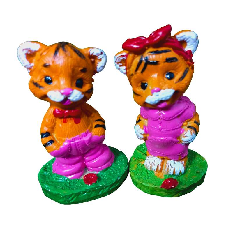 مجسمه مدل ببر بسته دو عددی