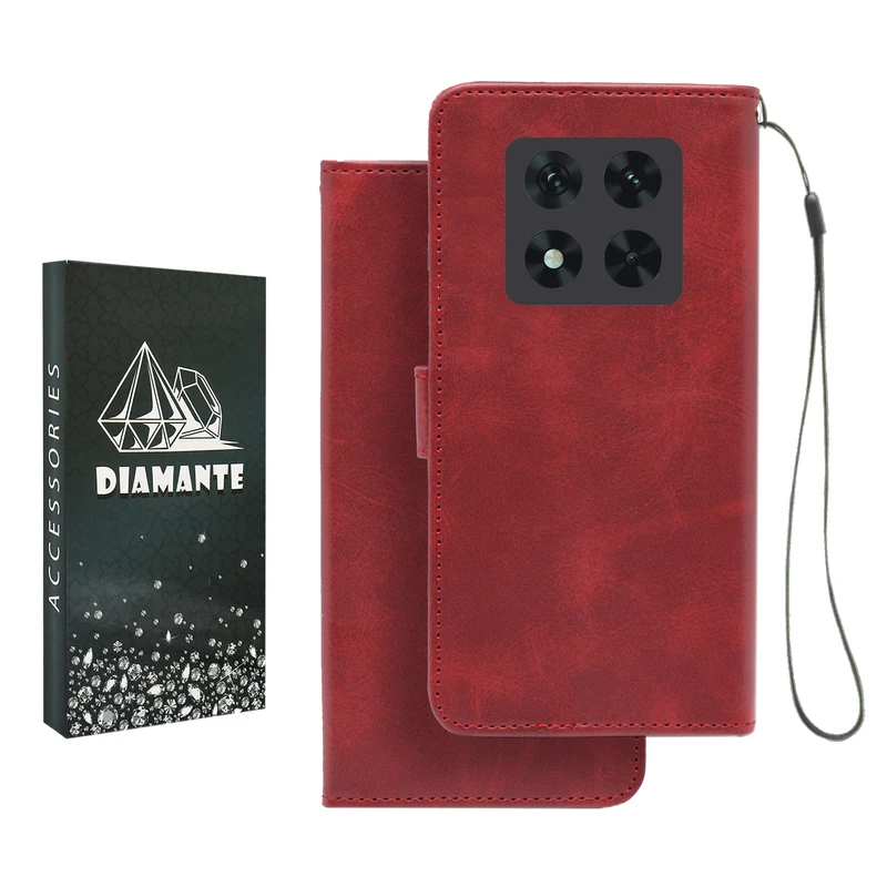 کیف کلاسوری دیامانته مدل Mortand Bk مناسب برای گوشی موبایل شیائومی Poco X7 به همراه بندآویز