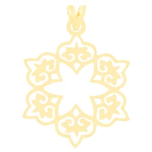 آویز گردنبند طلا 18 عیار زنانه الن نار مدل اسليمي ELN3404