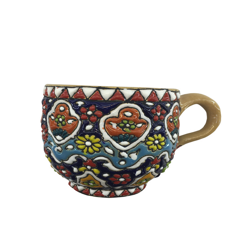 فنجان میناکاری سفالی کد 211