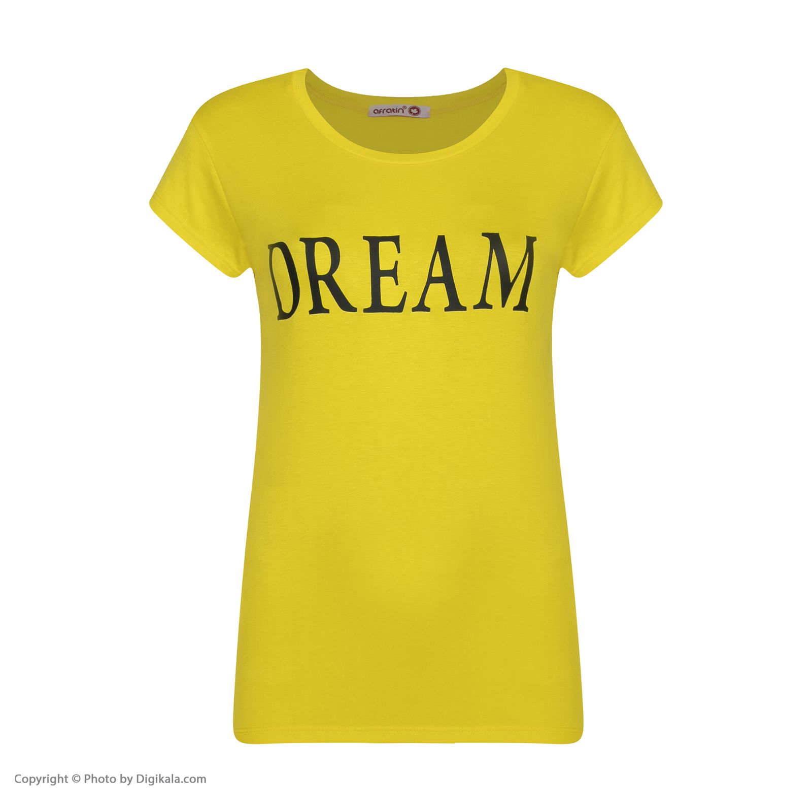 ست تی شرت و شلوارک زنانه افراتین مدل Dream کد 6558 رنگ زرد -  - 3