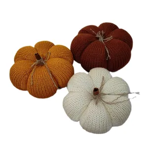 دکوری مدل کدو تنبل دستبافت مجموعه 3 عددی