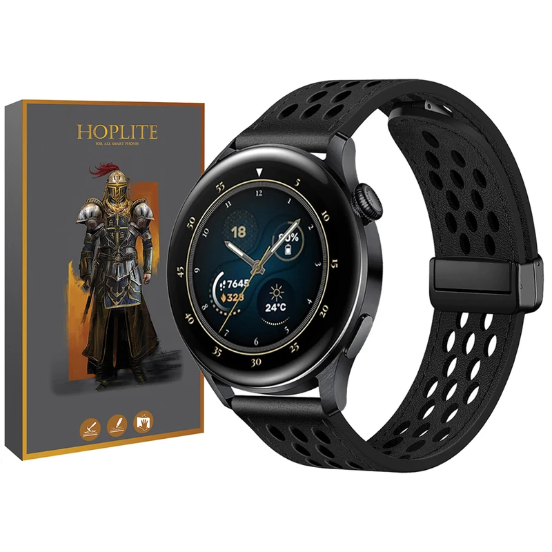 بند هاپلایت مدل Hole Leather Magnet HL مناسب برای ساعت هوشمند گارمین Vivoactive / Vivoactive 3 / Vivoactive HR / Luxe / Venu SQ