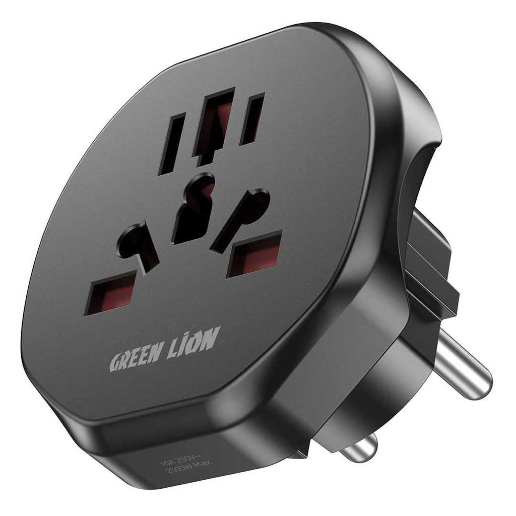 مبدل برق 3 به 2 گرین لاین مدل Conversion EU Plug