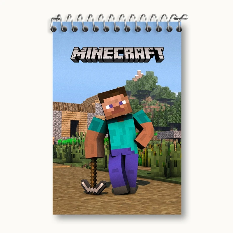 دفتر یادداشت 50 برگ خندالو مدل ماینکرافت (Minecraft) کد F2427