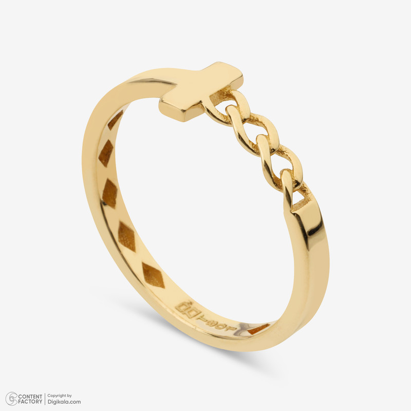انگشتر طلا 18 عیار زنانه گلدم مدل R352027  - 4