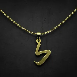 گردنبند طلا 18 عیار زنانه مدوپد مدل حرف ک کد I3-1-1089