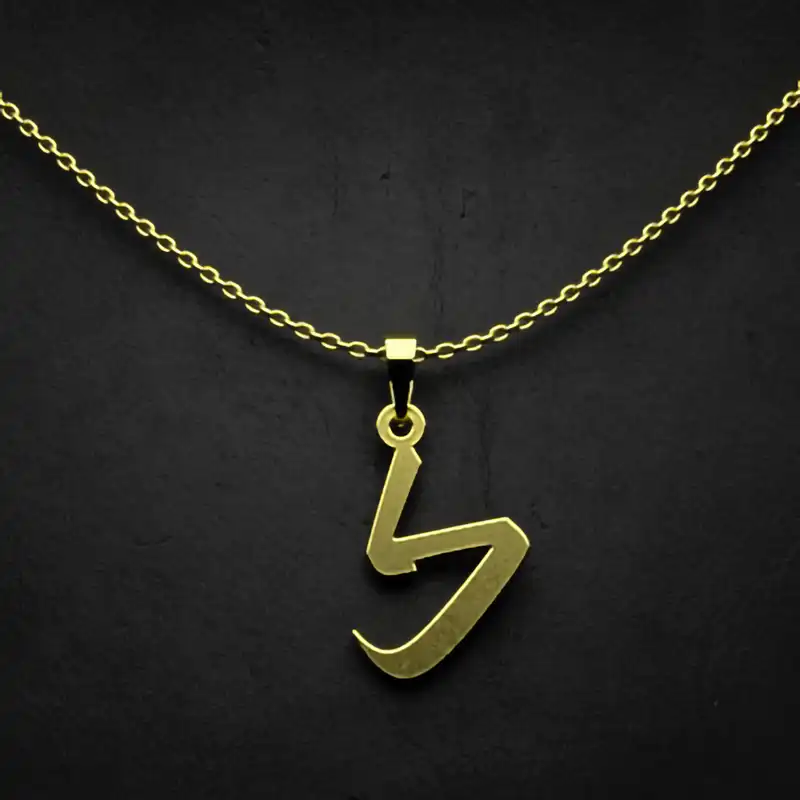 گردنبند طلا 18 عیار زنانه مدوپد مدل حرف ک کد I3-1-1089