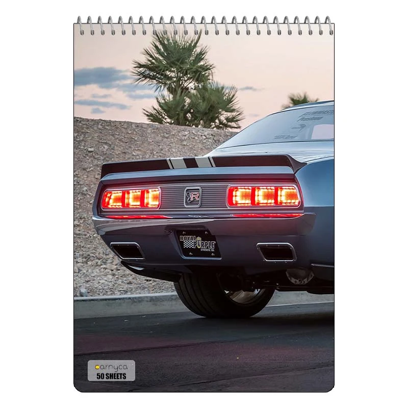 دفتر نقاشی 50 برگ سیمی کارنیکا طرح شورولت کامارو Chevrolet Camaro کد 22867
