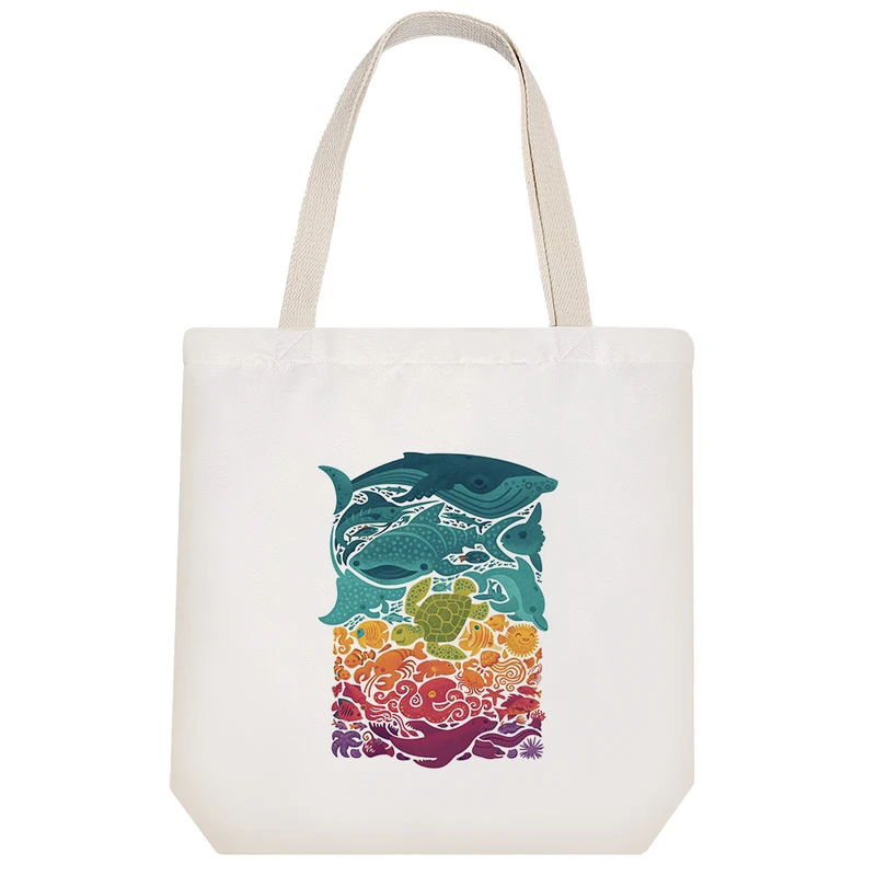 ساک خرید خندالو مدل حیوانات دریایی کد H828