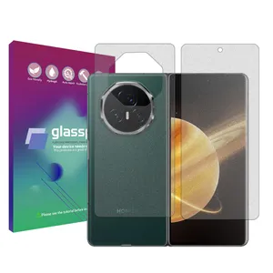 Glass Pro Resistant model matte screen protector suitable for Honor Magic V3 mobile phone along with the back protector