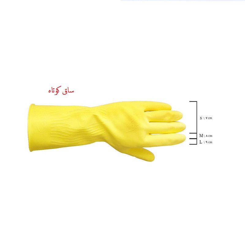 دستکش  آشپزخانه  رز مریم مدل ساق کوتاه