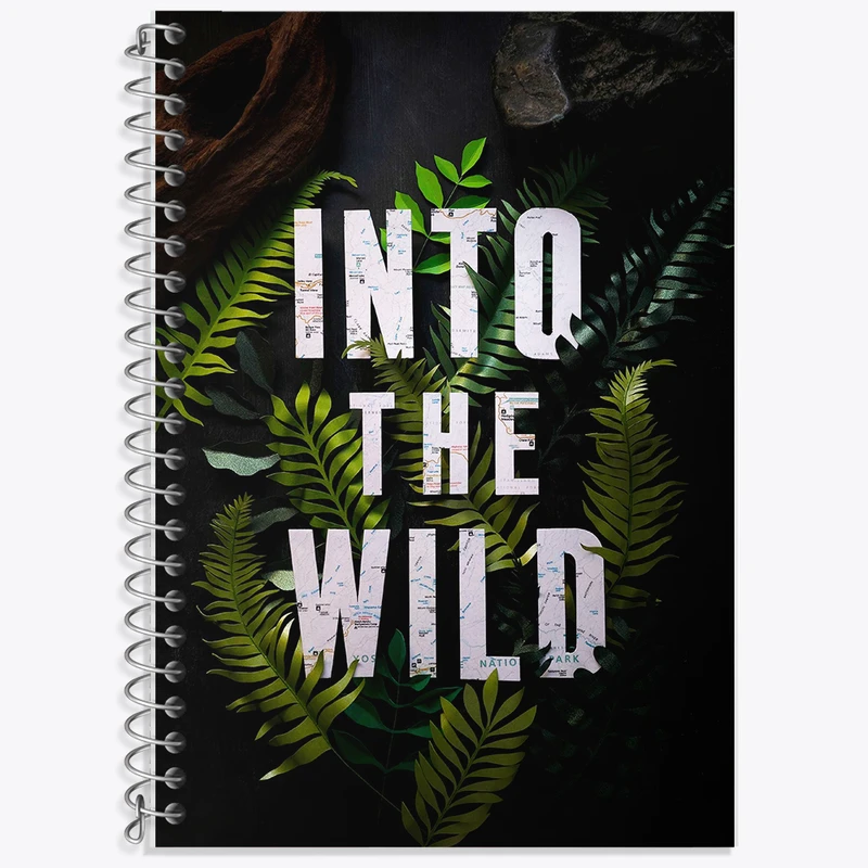 دفتر لغت 50 برگ خندالو طرح In To The Wild کد F5653