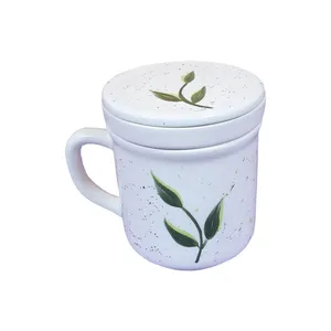 ماگ سرامیکی مدل دمنوش طرح برگ کد MG25