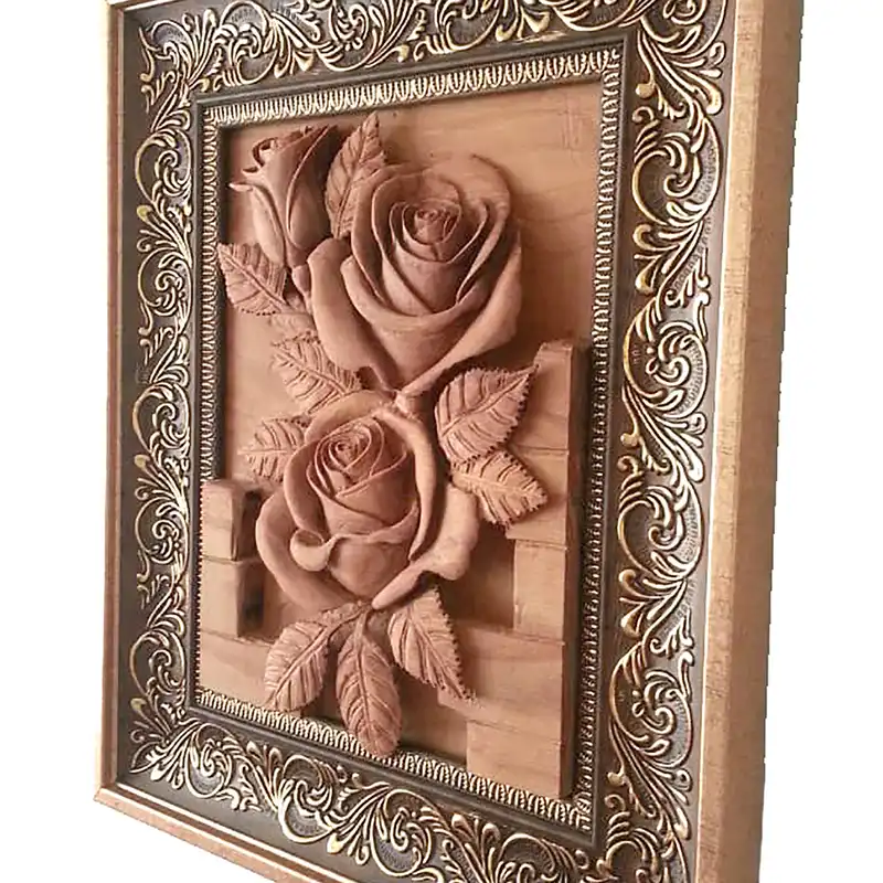 تابلو منبت کاری مدل گل رز