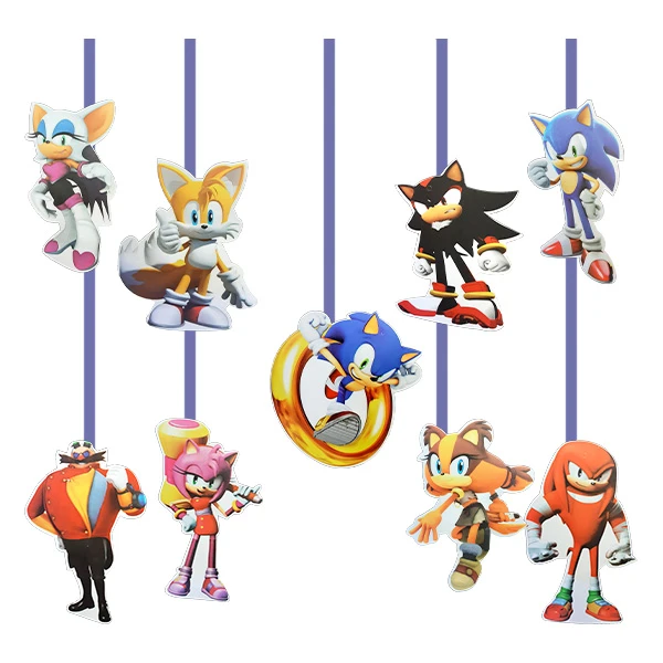 ریسه تزئینی مدل سونیک کد SonicSaghfiAviz1 مجموعه 9 عددی