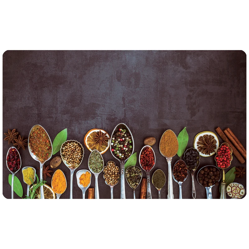  پادری طرح آشپزخانه مدل قاشق ادویه m4-603 سایز 46x76 سانتی متر