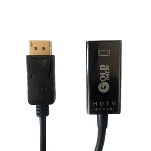 کابل تبدیل displayport به hdmi گلد اسکار مدل dh2t طول 0.2 متر