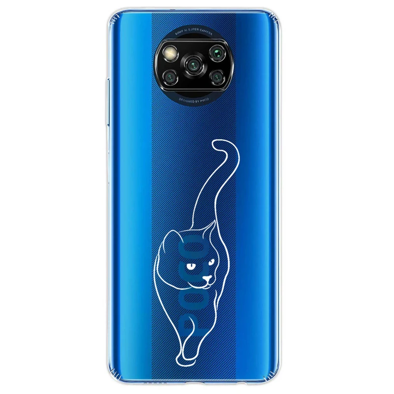 کاور مگافون طرح گربه مدل C60-W مناسب برای گوشی موبایل شیائومی Poco X3 / X3 NFC / X3 Pro