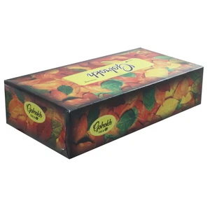دستمال کاغذی 100 برگ گلرخ مدل Leaf100