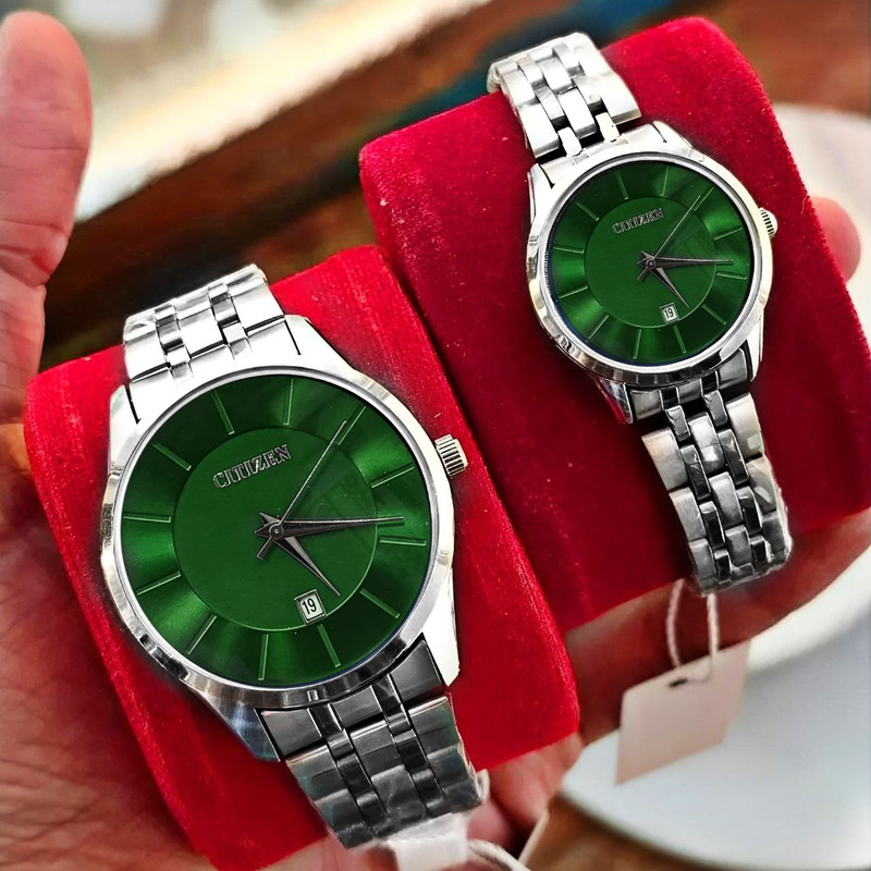 ست ساعت مچی عقربه‌ای مدل کوارتز کلاسیک خطی کد 01