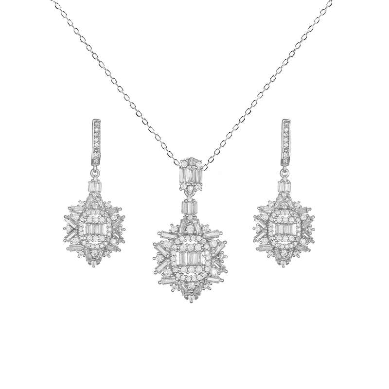 نیم ست نقره زنانه مدل NI S5