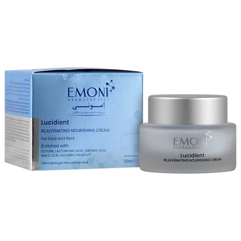 کرم ضد چروک امونی مدل لوسیدنت مناسب برای انواع پوست حجم ۵۰ میلی لیتر