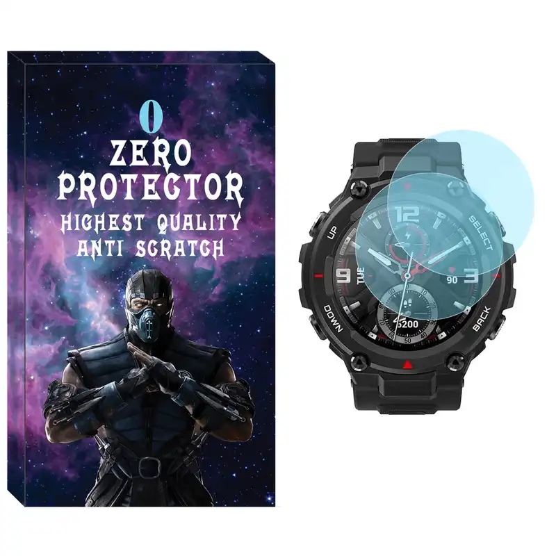 محافظ صفحه نمایش شیشه ای زیرو مدل SH-ZR مناسب برای ساعت هوشمند آمازفیت T-Rex Pro بسته دو عددی